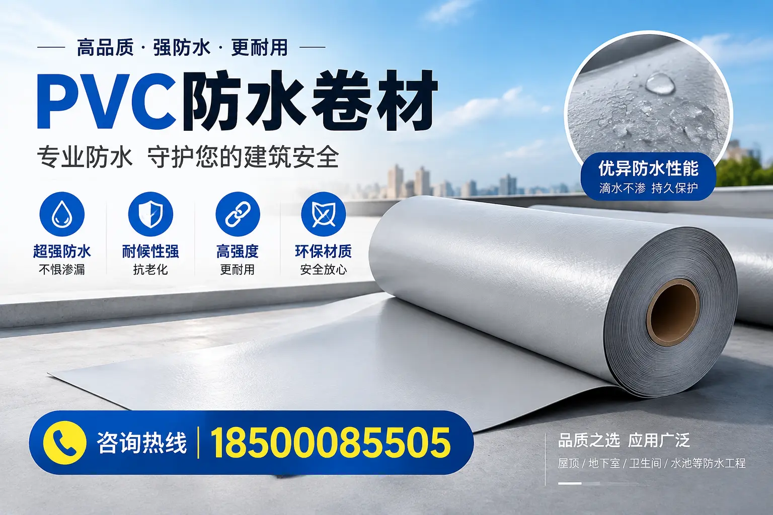 澄迈地区pvc防水卷材的市场现状与发展趋势